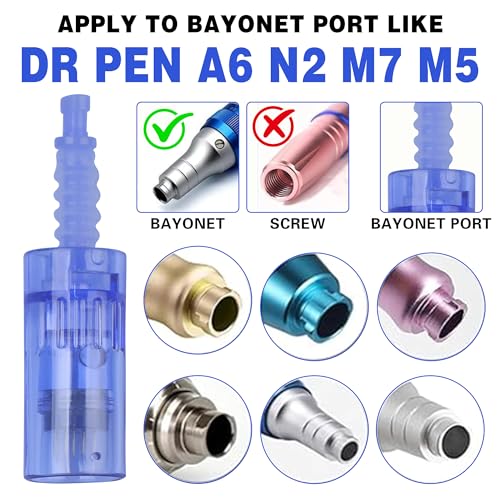 20PCS Microneedling Pen Cartridges for Dr Pen A6 (0.25mm, 24 Pin)