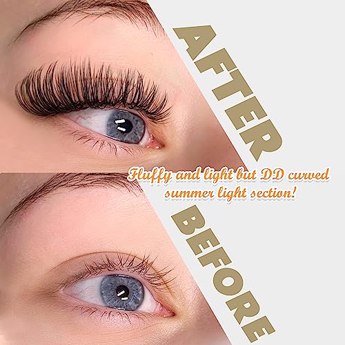 DD Curl Lash Clusters 10-16mm Wispy Eyelash Extensions