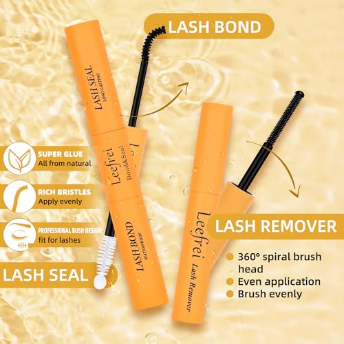 Wispy Cluster Lashes 10-18mm D Curl Kit with Bond, Glue & Tweezers