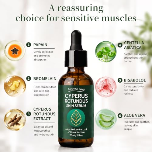 Cyperus Rotundus Oil Hair Removal Serum - Reduces Unwanted Hair Growth