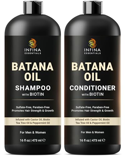 Batana Oil Shampoo and Conditioner Set for Hair Growth