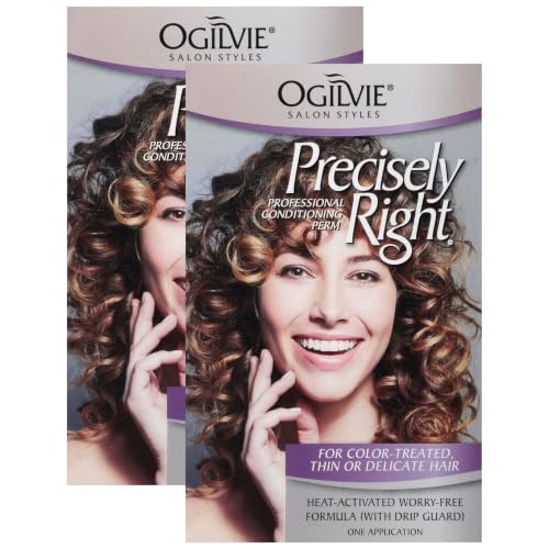 Ogilvie Salon Styles Professional Conditioning Perm Kit 2-Pack for Color-Treated, Fine & Delicate Hair
