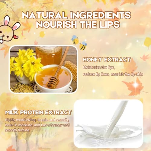 Crystal Jelly Peach Honey Lip Oil with Large Brush