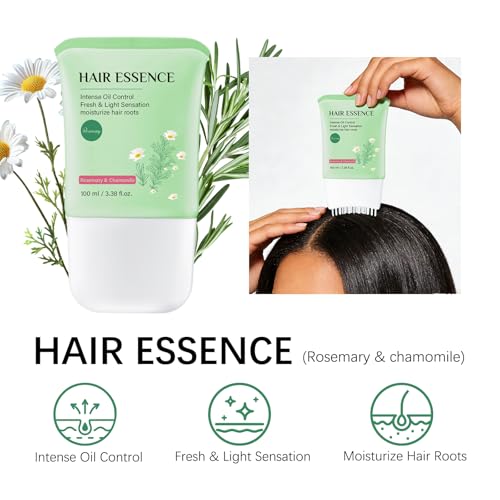 Hair Growth Serum with Built-in Brush & Rosemary, 3.38 fl. Oz