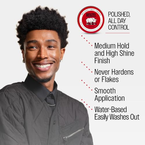 Reuzel Red Pomade for Men - Medium Hold Water Soluble