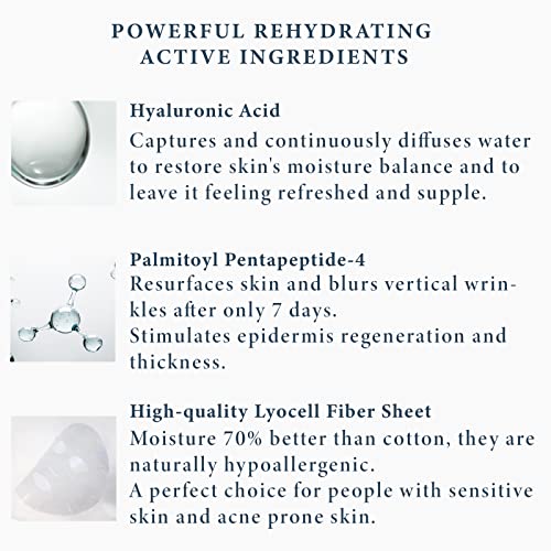 MASK, Revitalizing, Moisturizing, Soothing Skin Texture, 10 Sheets (Hyaluronic Mask)