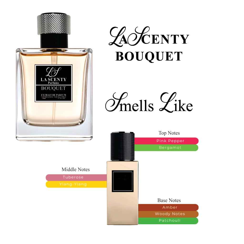 LaScenty Bouquet | Comparable to SUPREME BOUQUET for Women (1.7oz / 50ml) | Extrait de Parfum | Long-Lasting Floral Amber Musk Scent | Signature Luxury Fragrance