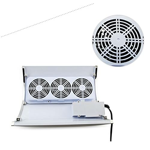 Nail Dust Collector Suction Extractor - Powerful Vacuum Cleaner with 3 Fans & 2 Dust Collection Bags for Acrylic Nail Salon
