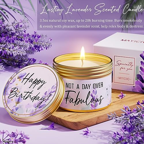 Lavender Spa Birthday Gift Box for Women | 8-Piece Self-Care Set