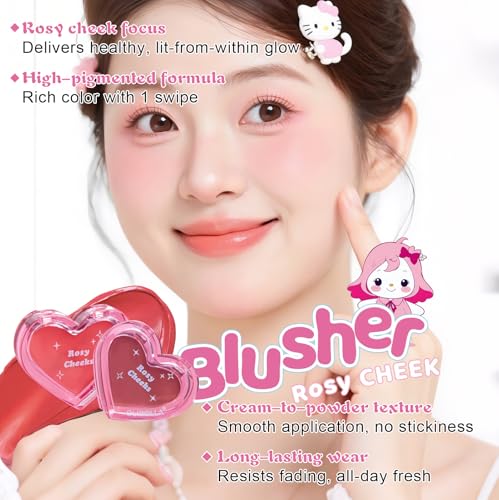 Cream Blush Compact - High-Pigment, Dewy, Long-Lasting