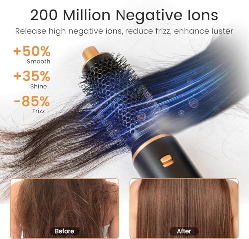 5-in-1 Hair Styler Brush Blow Dryer Set - Curl & Straighten