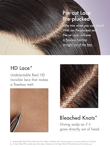 8" Blunt Bob Wig Human Hair Glueless HD Lace
