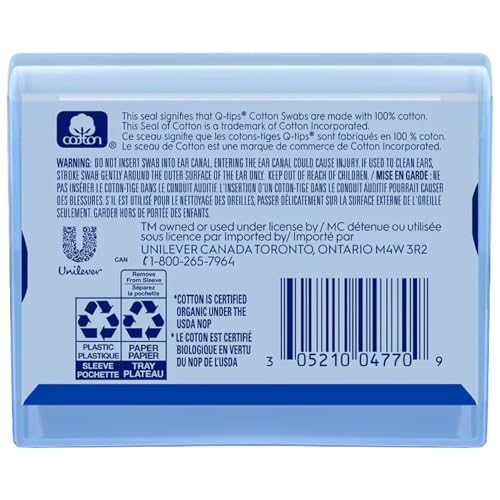 Q-tips Organic Cotton Swabs Travel Pack - 10x30 Count, Gentle & Eco-Friendly