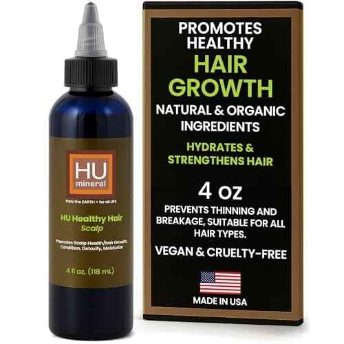 Healthy Hair Oil & Scalp Oil ? Hair Oils for Hair Growth with Organic Coconut Oil, Peppermint, Tea Tree, Jojoba, Rosemary for Hair Growth & Lavender Oil ? 4 oz