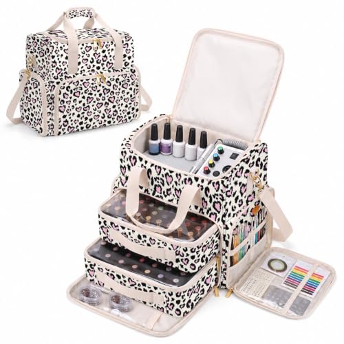 Britimes Extra Large Nail Polish Organizer – Holds 80-100 Bottles