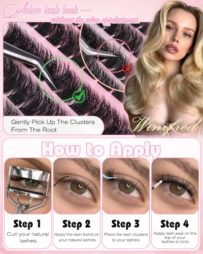 Winifred Wispy Lash Clusters | D Curl Eyelash Extensions 10-16mm