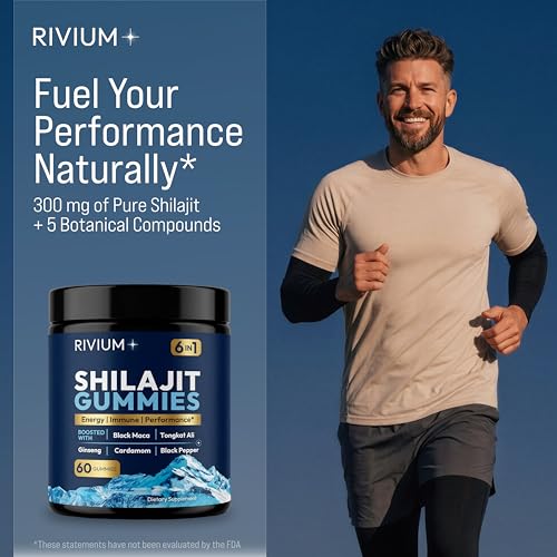 Himalayan Shilajit Gummies with Maca, Ginseng & Tongkat Ali - 60 Count