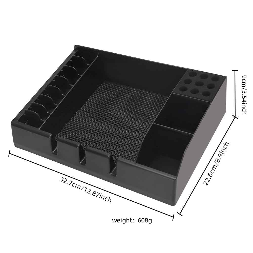Barber Clippers Tray Station Hair Trimmer Holder Multifunctional Razors Case Stylist Hairdressing Combs Clips Scissors Holder(12.87" X 8.9")