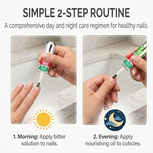 Nail Biting Prevention Bitter Polish for Kids | 2-in-1 Deterrent