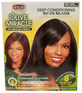 African Pride Olive Miracle Deep Conditioning No-Lye Relaxer Kit - 8-Count