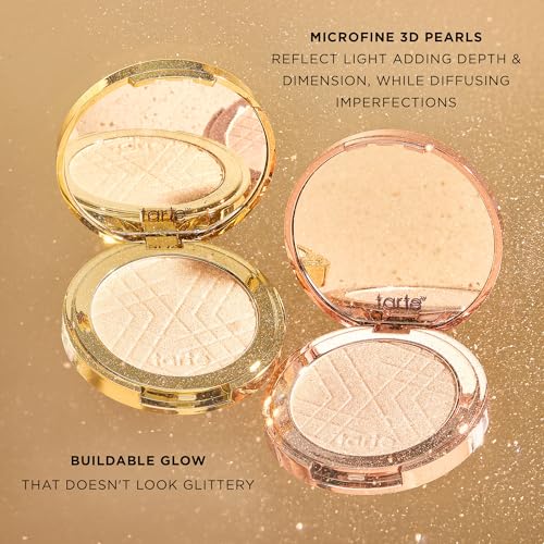 tarte Amazonian clay shimmering light ? Pressed Highlighter with Buildable Radiant Glow for a Natural Lightweight Luminous Finish, Vegan & Cruelty Free