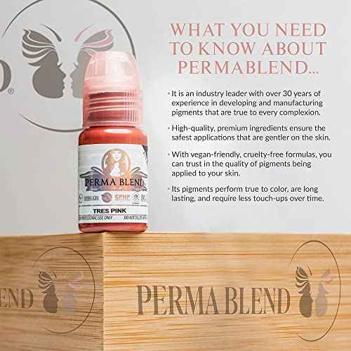 Perma Blend - Eyebrow Dark Pigments Tattoo Kit - Microblading Ink for Permanent Eyeliner - Professional Tattoo Ink - Warm & Cool Dark Brown Tattoo Ink (0.5 oz Each, 4 Products)