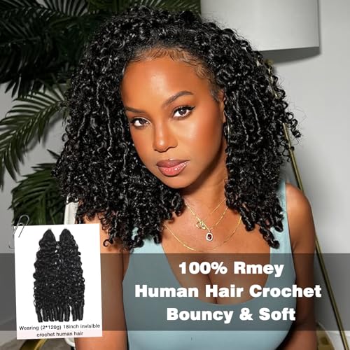 Burmese Curly Crochet Human Hair 16" 120g - Virgin Remy