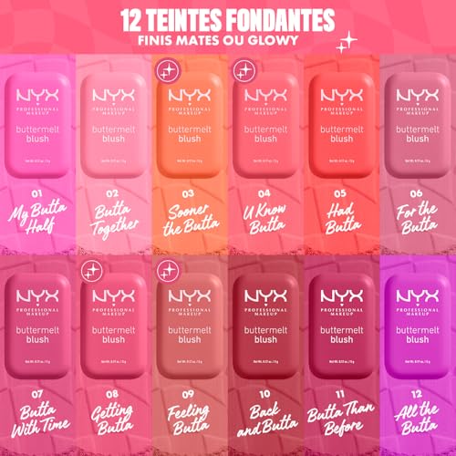 Feeling Butta Buttermelt Powder Blush 0.17oz NYX – Fade/Transfer-Resistant, Up to 12HR