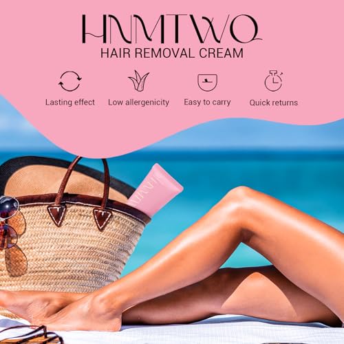 Hair Removal Cream for Legs, Arms & Underarms ? Painless Depilatory Cream with Floral Vanilla Scent, Gentle Formula for Women & Men, Smooth Skin at Home in 8 Minutes
