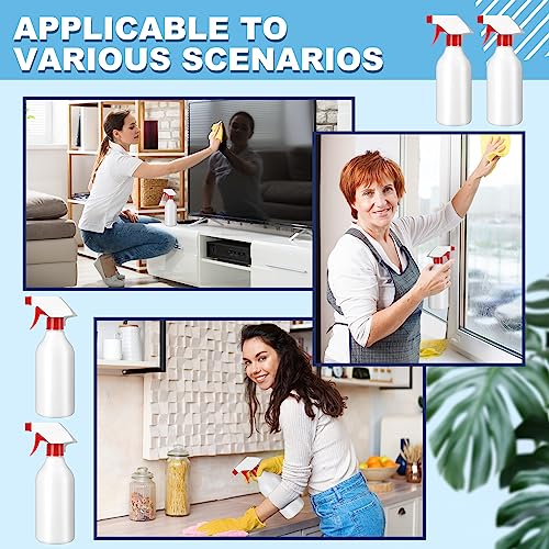 Tanlade 30 Pack 16 oz Leak Proof Spray Bottles with Red Nozzles