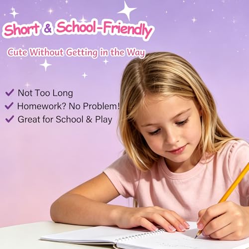 24pcs Kids Press on Nails with 3D Rhinestones - Non-Toxic Fashion Kit