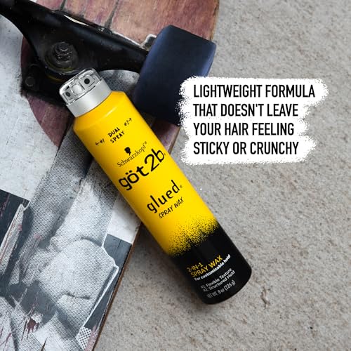 Got2b Glued Spray Wax with 2-in-1 Dual Spray Nozzle, 8 oz