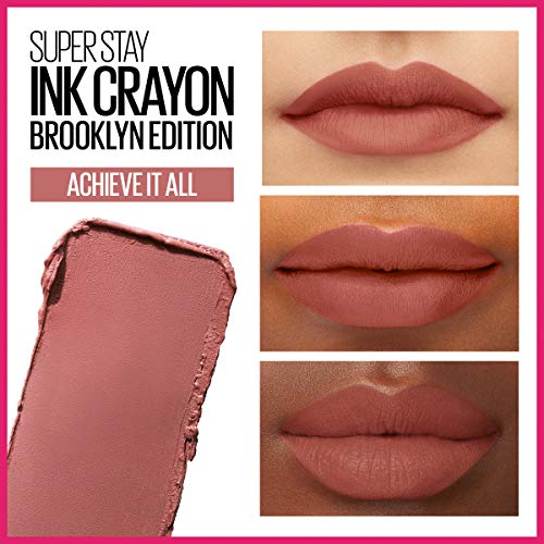 Maybelline Super Stay Ink Crayon Matte Lipstick, Achieve It All