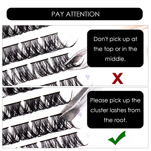 Cluster Lashes 72pc Eyelash Extensions Kit 10-16mm Mix