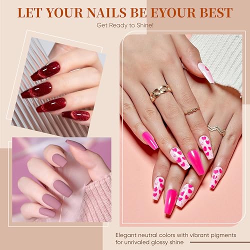Gel Nail Polish Kit with UV Lamp & Drill - 55 Colors Starter Manicure Set