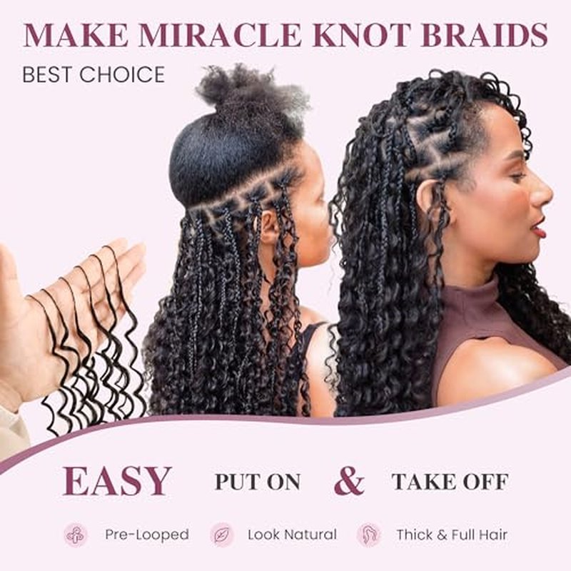 Mibeke 10 Inch Deep Wave Crochet Hair Extensions - 100 Strands