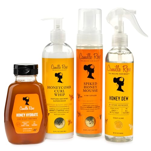 Camille Rose Spiked Honey Mousse - Curl & Frizz Control, 8 oz