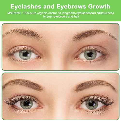 Organic Castor Oil (16.9oz Glass bottle) USDA Certified 100% Pure Natural, Cold Pressed, Hexane Free. Castor Oil for Hair Growth, Thicker Lashes & Fuller Brows