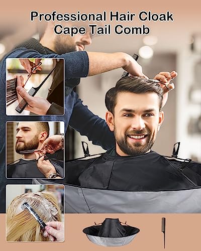 Lictin Hair Cloak Cape Black Waterproof Haircut Apron