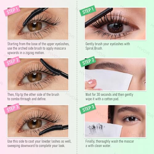 KYDA Mascara Remover Set with Waterproof Mascara