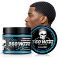 Guxelle 360 Wave Pomade for Black Men - Strong Hold Water-Based Hair Styling Cream, 150g