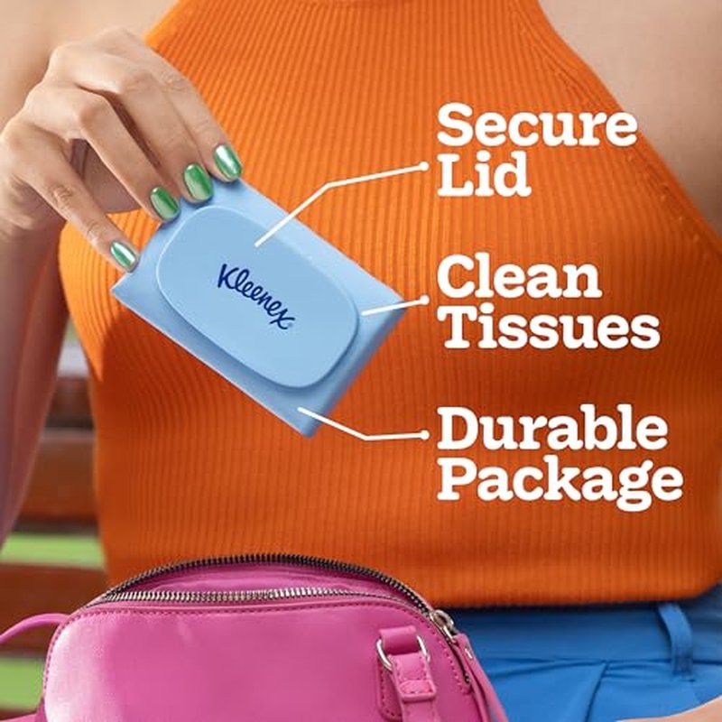 Kleenex Snap & Go Ultra Soft Facial Tissues, 9 Travel Packs