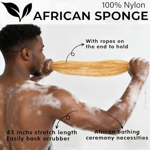 African Exfoliating Body Net Sponge | Ember and Root