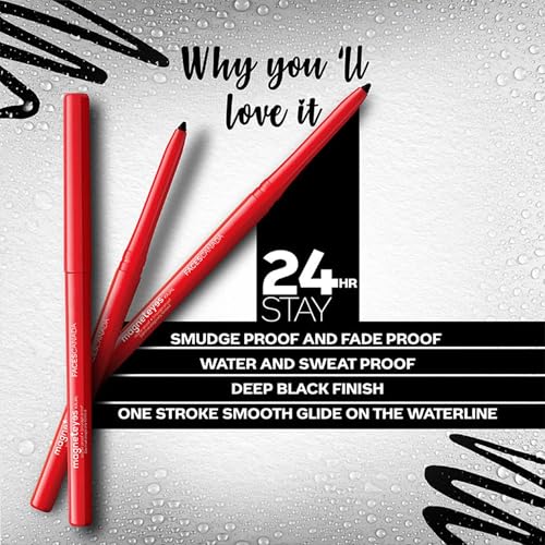 Facescanada Eye Makeup Combo ? Eyeliner Pencil, Liquid Eyeliner & Mascara Set | Smudge Proof, Long Lasting & Bold Black Formula | Eye Kit for Daily & Party Wear | 3 Piece Set