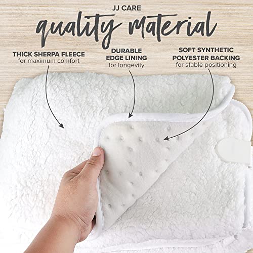 JJ CARE Heated Massage Table Warmer Pad - Plush Sherpa Fleece, 30" x 73"