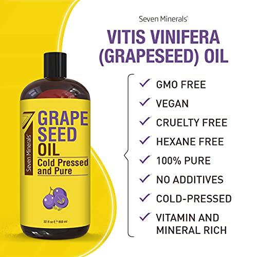 Seven Minerals Pure Sweet Almond Oil & Pure Grapeseed Oil
