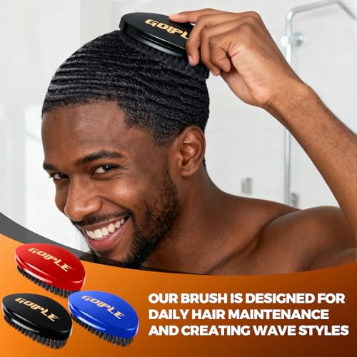 360 Wave Kit for Men - 3 Brushes, Durags, Pomade & Oil