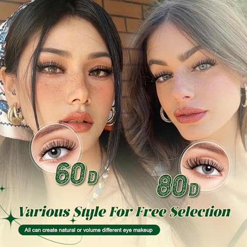 KEYYOU Lash Clusters Kit 60D80D 280pcs Wispy Voluminous