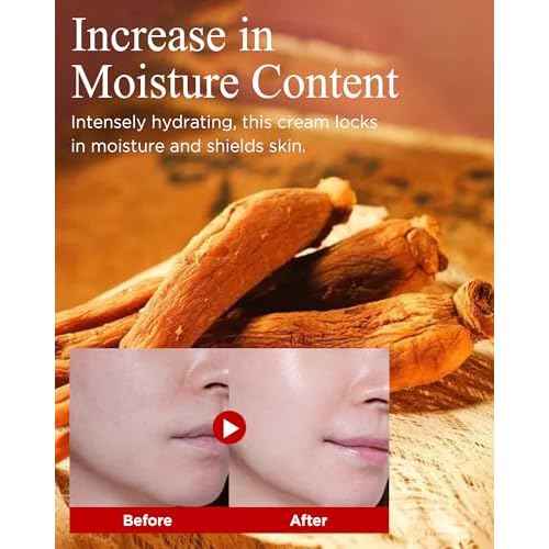 Bonyongo Red Ginseng Vinegar Cream ? Intensive Hydrating and Firming Face Moisturizer for Smooth, Youthful Skin - Nourishing with Fermented Red Ginseng - Korean Skincare, 1.86oz.