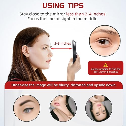 10X Magnifying Mirror with Suction Cups - 6" Makeup Mirror